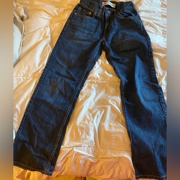 Levi's Dark Blue Straight Jeans - Picture 1 of 4